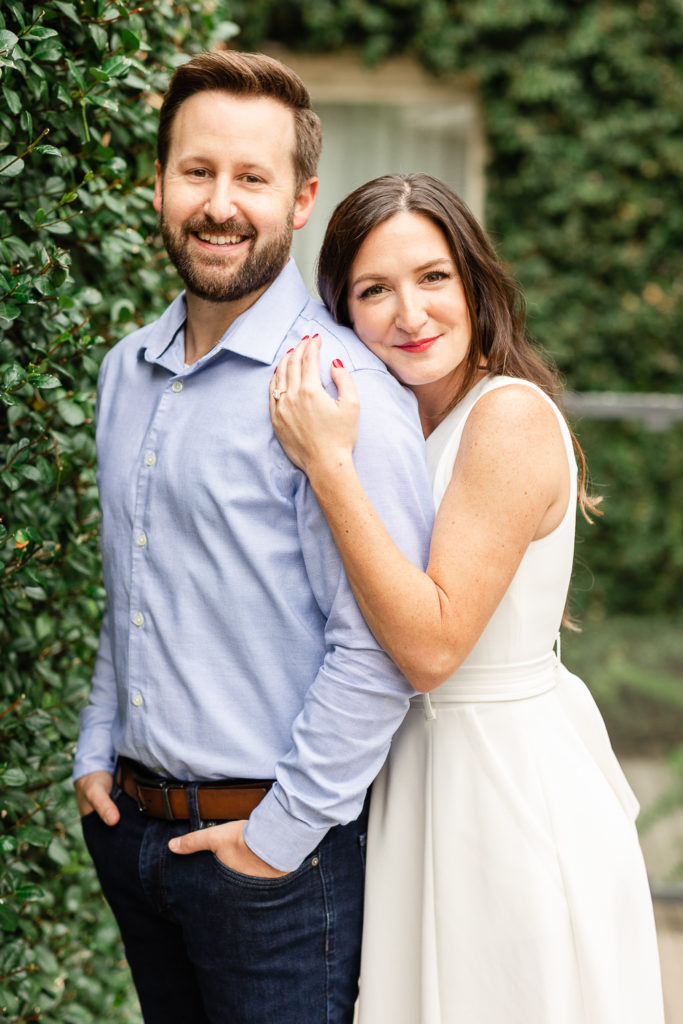 Engagement photos at Hotel Ella, one of the top austin wedding venues. 